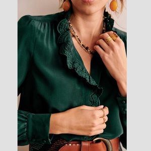 Sezane Chloe silk shirt